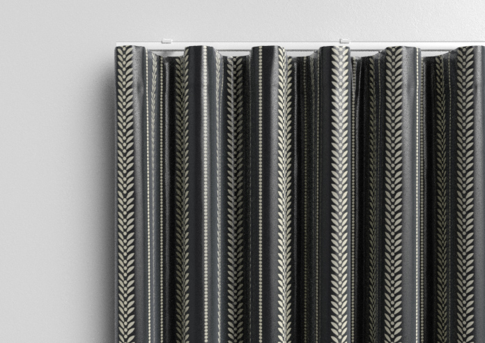 Laurel Stripe, Anthracite - Made to Measure Curtains - Image 13